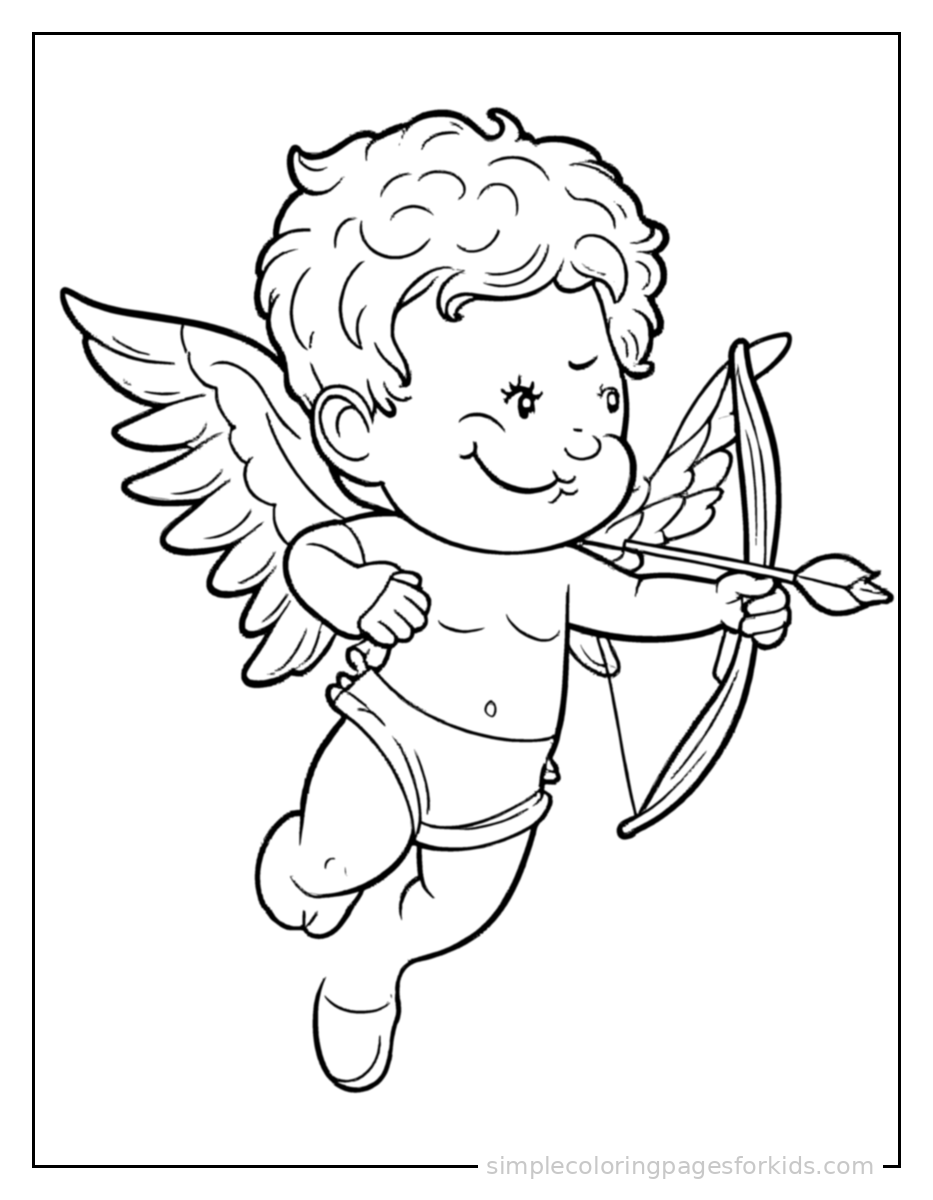 Printable valentine's day coloring page for kids