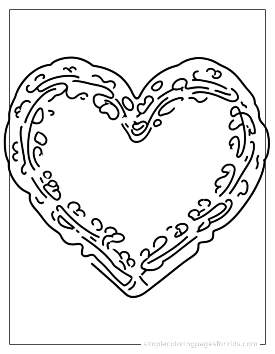 Printable valentine's day coloring page for kids