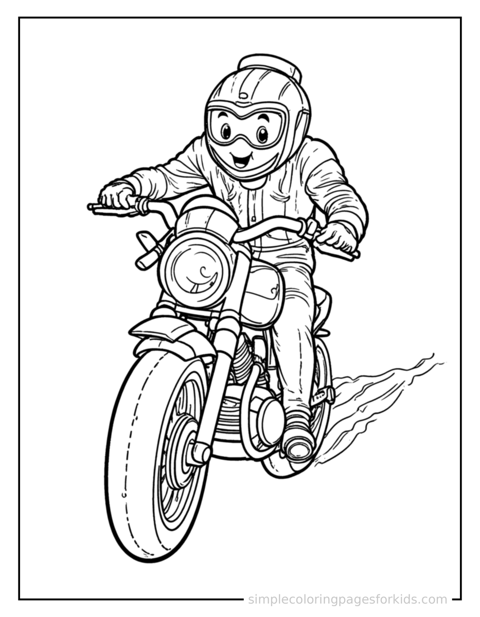 Motorcycle Coloring Pages