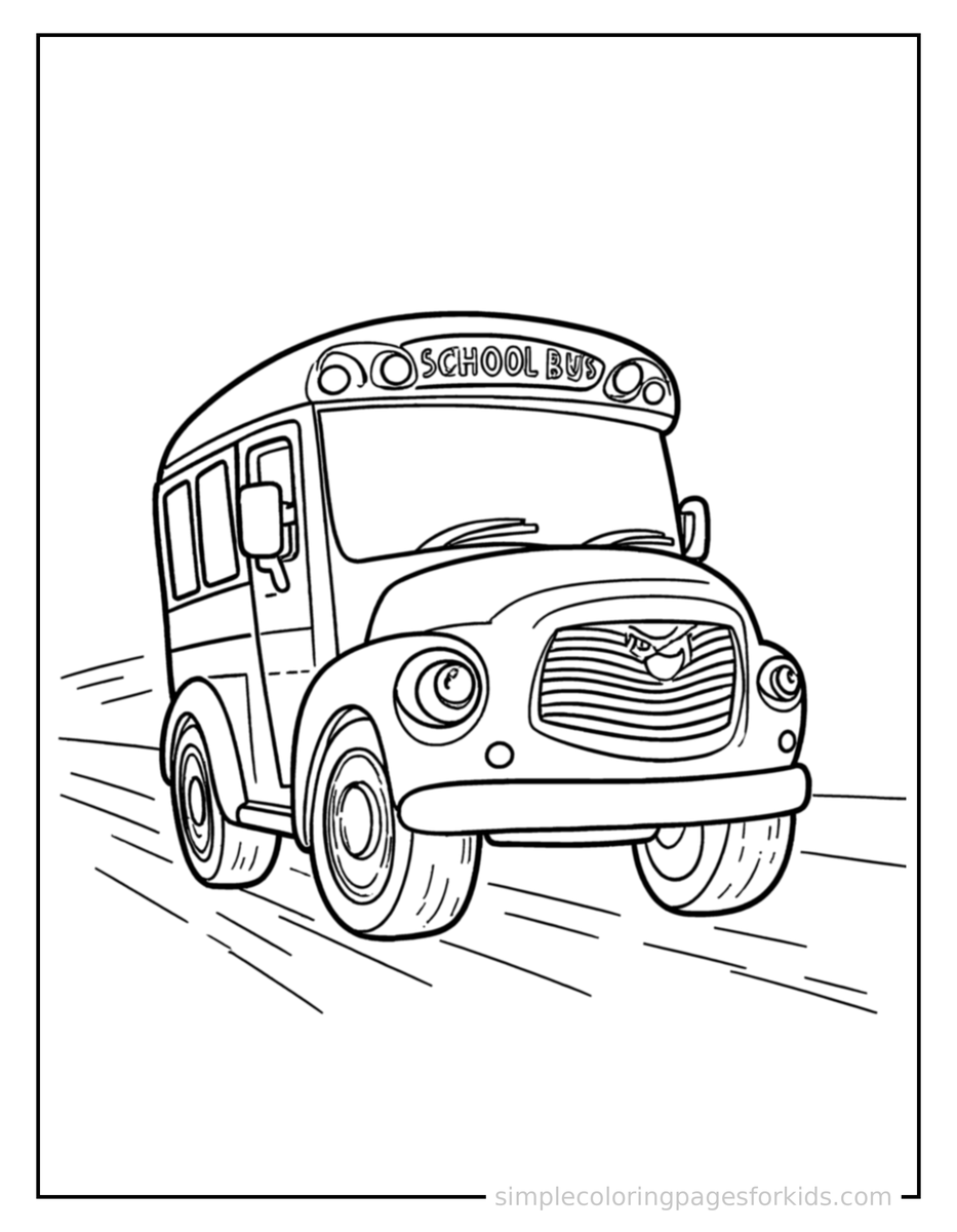 School Bus Coloring Pages