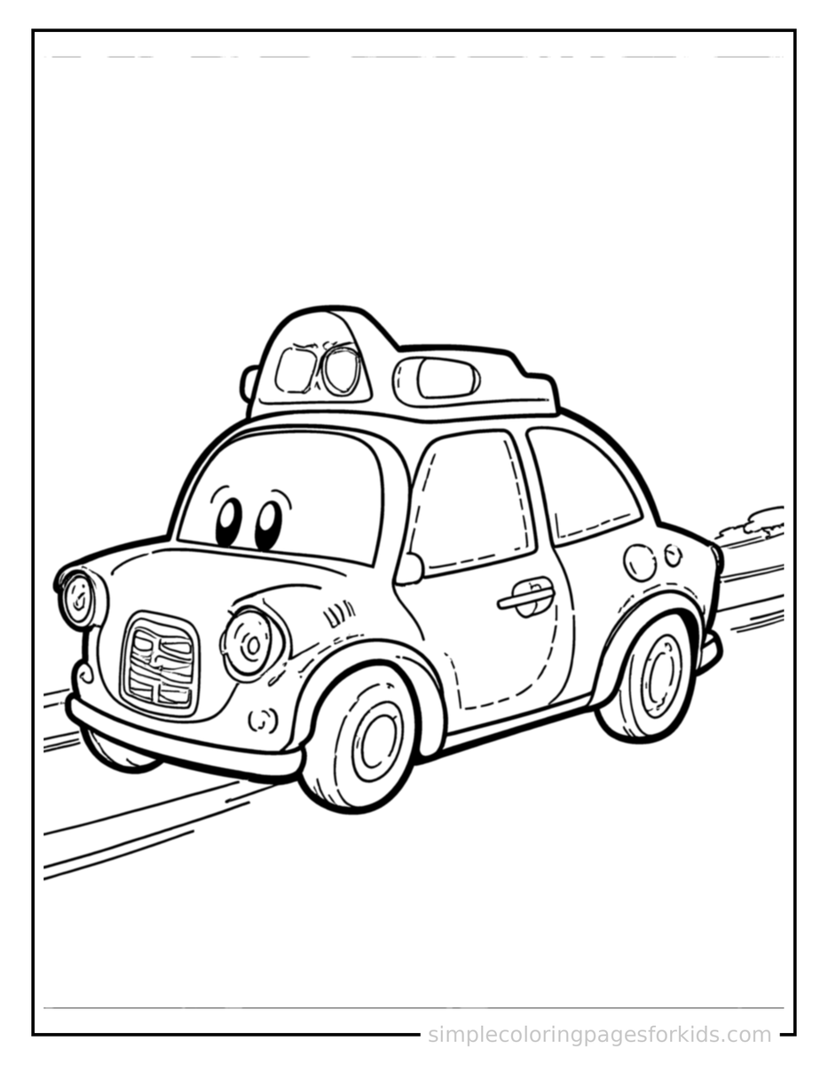 Police Car Coloring Pages