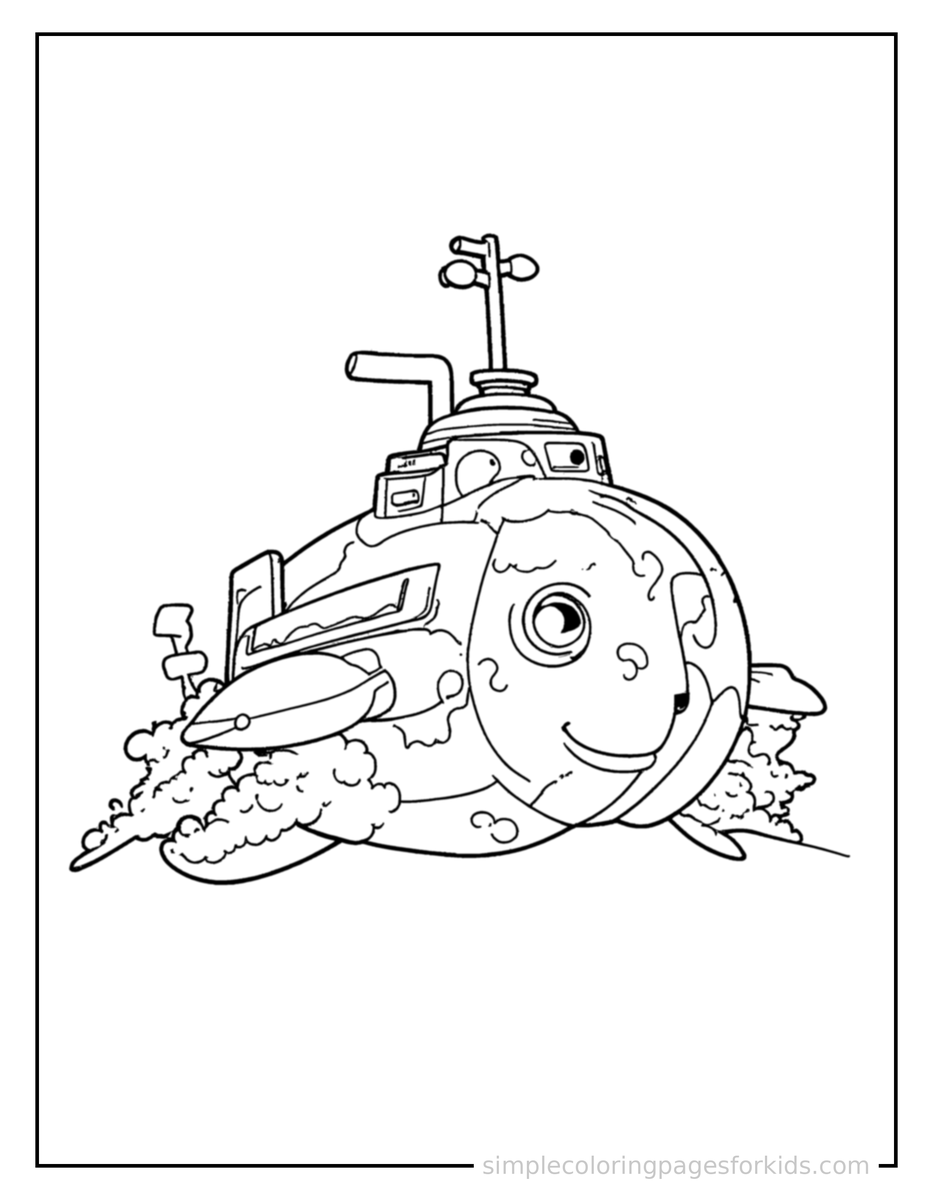 Submarine Coloring Pages