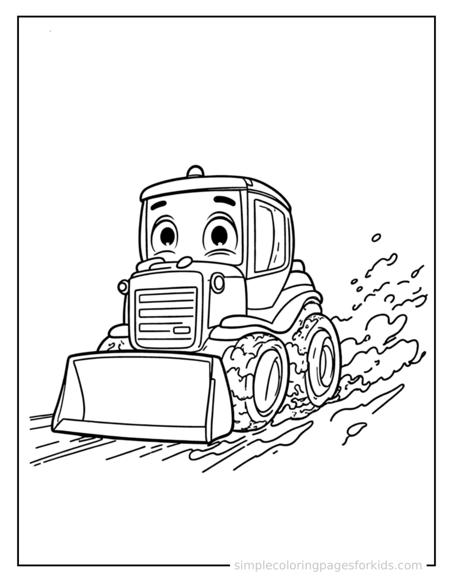 Bulldozer Coloring Pages