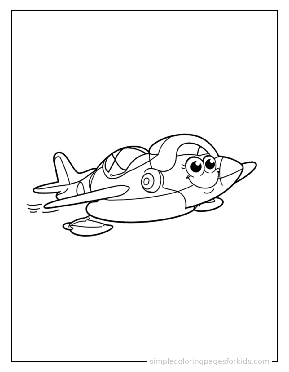 Jet Plane Coloring Pages