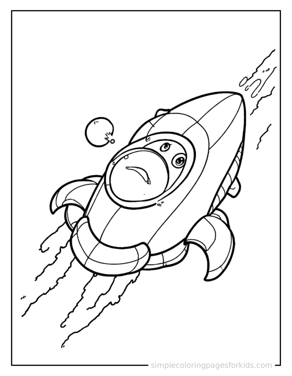 Spaceship Coloring Pages