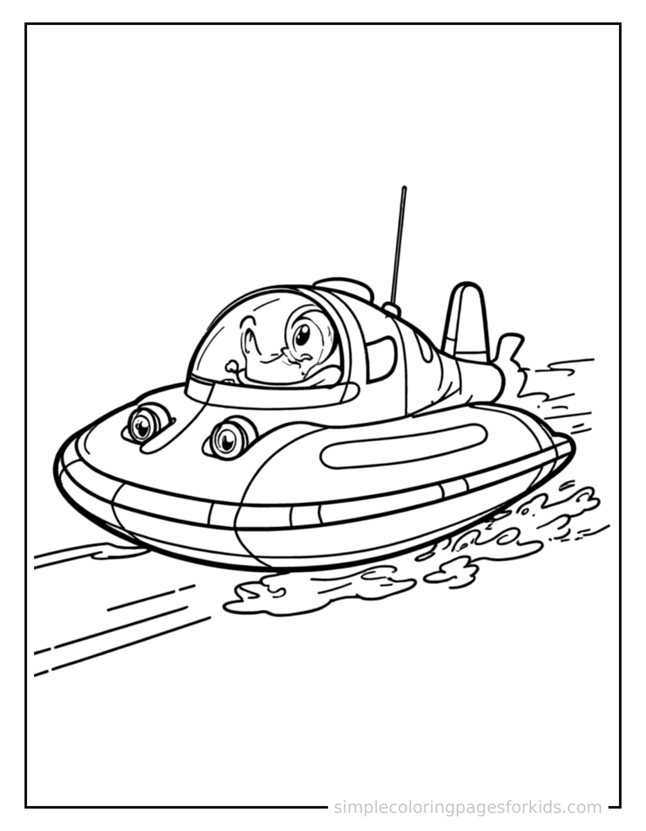 Hovercraft Coloring Pages